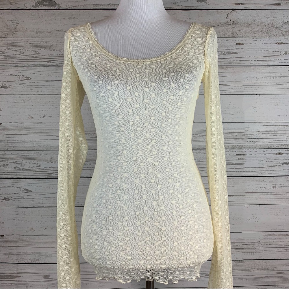 ⭐️NEW⭐️ Free People Ivory Lace Top